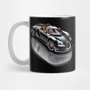 Bugatti Veyron, a luxury dream car in black color Mug